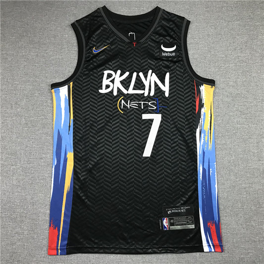 Men's Brooklyn Nets Kevin Durant Black 2020/21 Swingman Jersey1 - City Edition