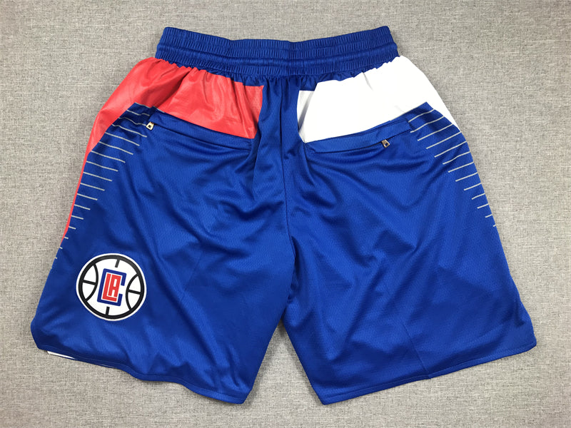Men's LA Clippers Royal Icon Edition Pocket Shorts1
