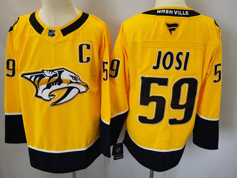 Roman Josi #59 Nashville Predators Gold Home Breakaway Jersey - JerseysFreak
