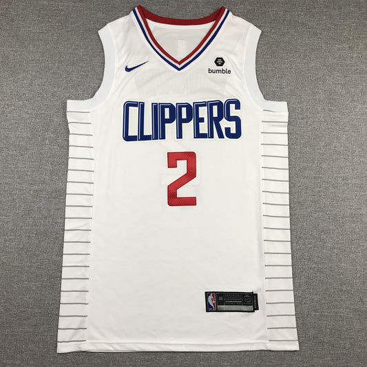 Men's LA Clippers Kawhi Leonard Nike White 2022/23 Swingman Jersey1 - Association Edition