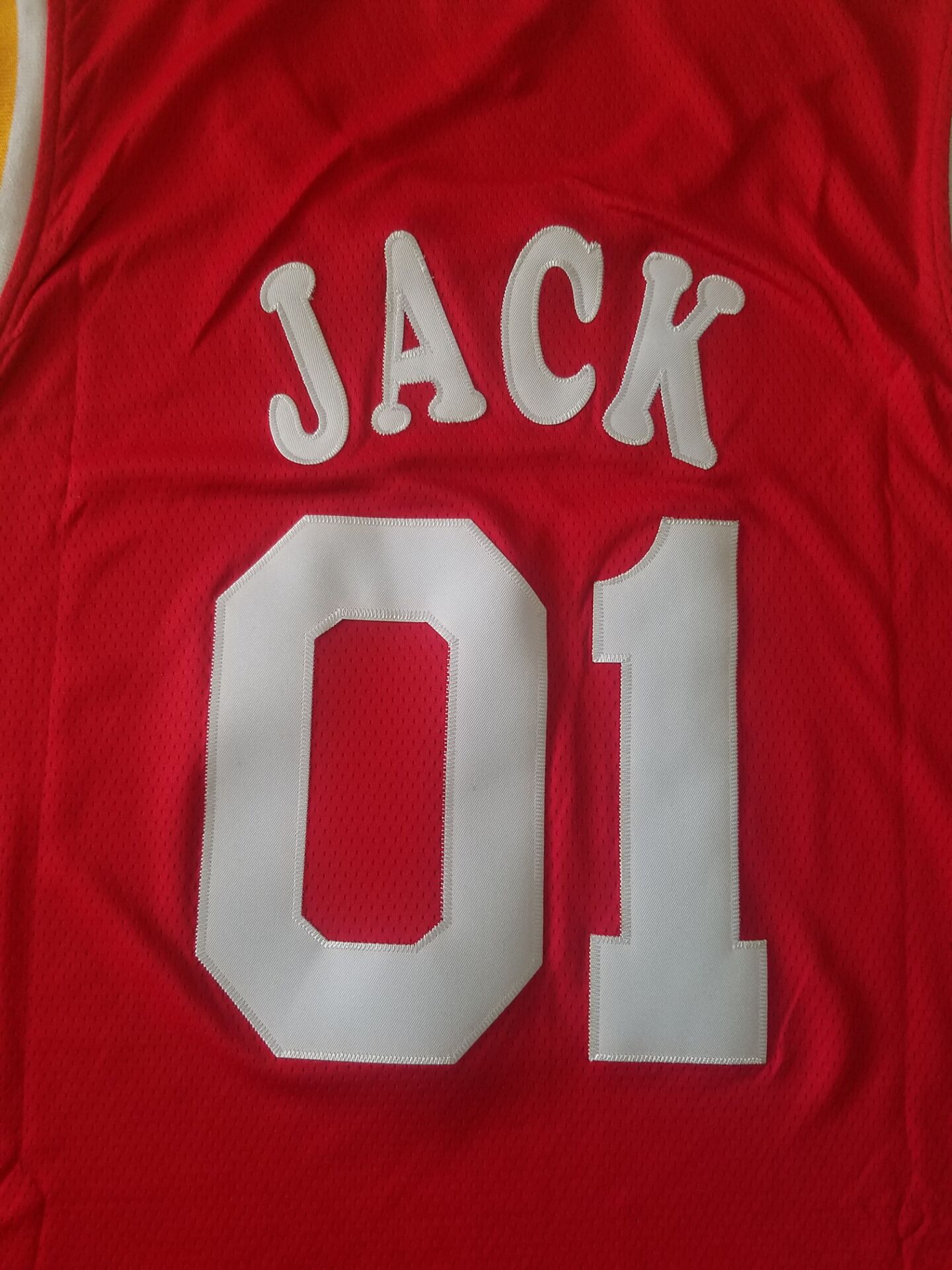 Men's Houston Rockets #01 NBA Red Classics Jersey1 - Joint Edition