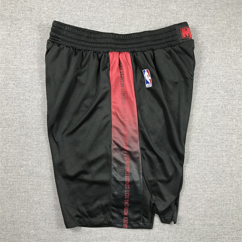 Men's Miami Heat Black 2023/24 Swingman City Edition Shorts1