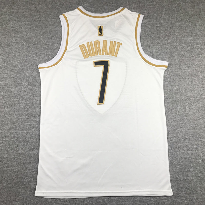 Men's Brooklyn Nets Kevin Durant #7 White Swingman Player Jersey1