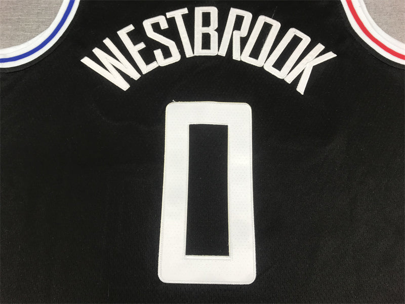 Men's LA Clippers Russell Westbrook #0 Black 2022/23 Fastbreak Jersey1 - City Edition