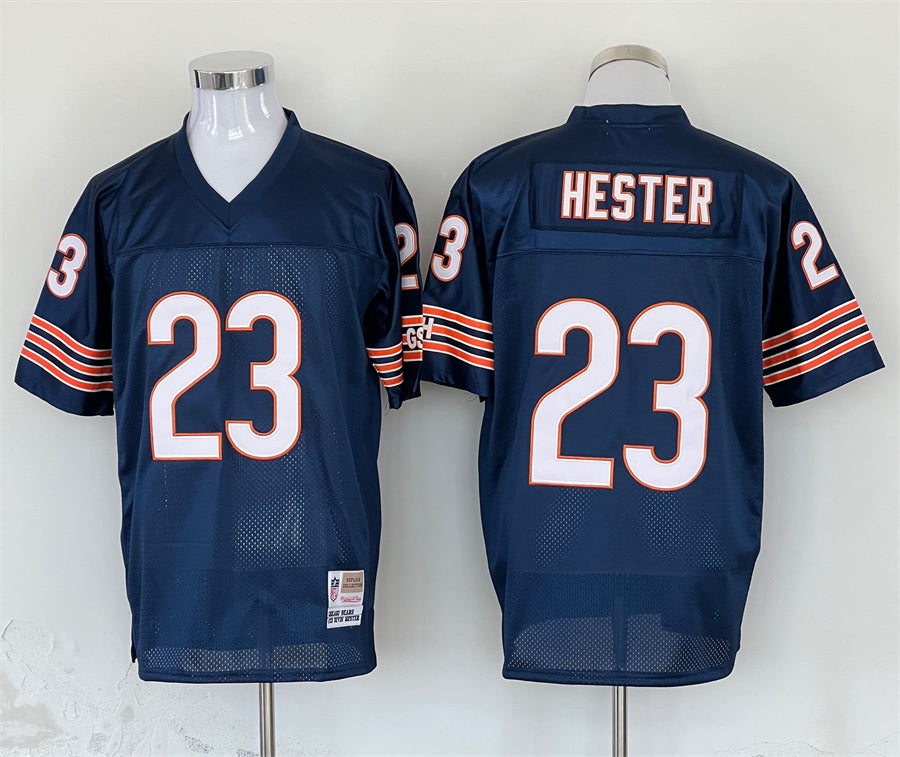 Men's Chicago Bears Devin Hester Mitchell & Ness Navy Legacy Replica Jersey1