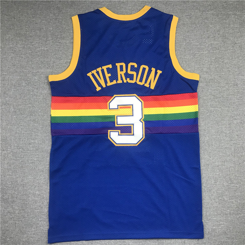 Men's Denver Nuggets Allen Iverson 2006-07 Hardwood Classics Swingman Jersey1