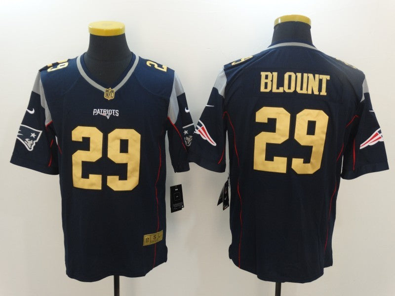 Men's New England Patriots LeGarrette Blount #29 Navy Game Jersey1