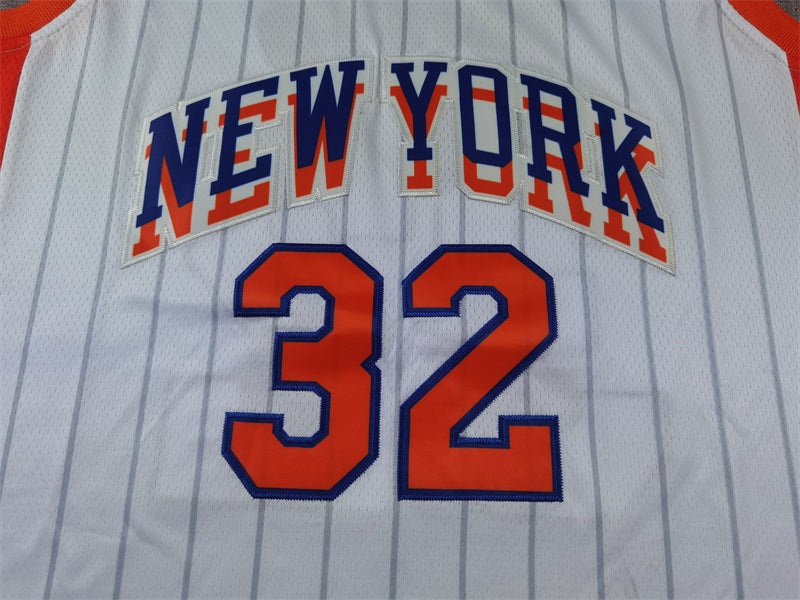 Men's New York Knicks Karl-Anthony Towns #32 White 2024/25 Game Jersey - City Edition