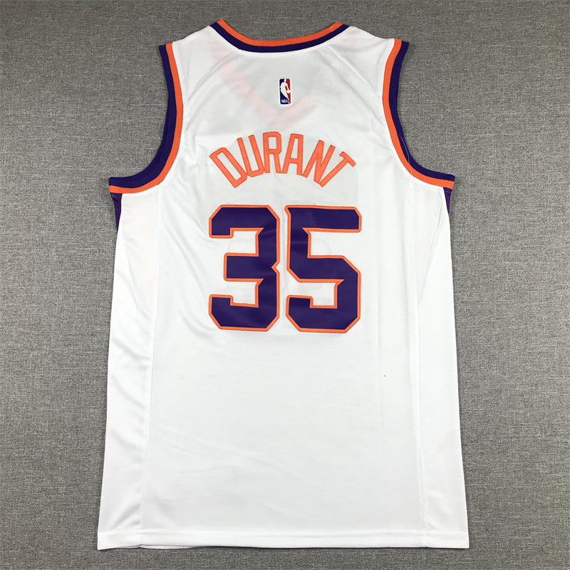 Men's Phoenix Suns Kevin Durant #35 White 2022/23 Swingman Jersey1