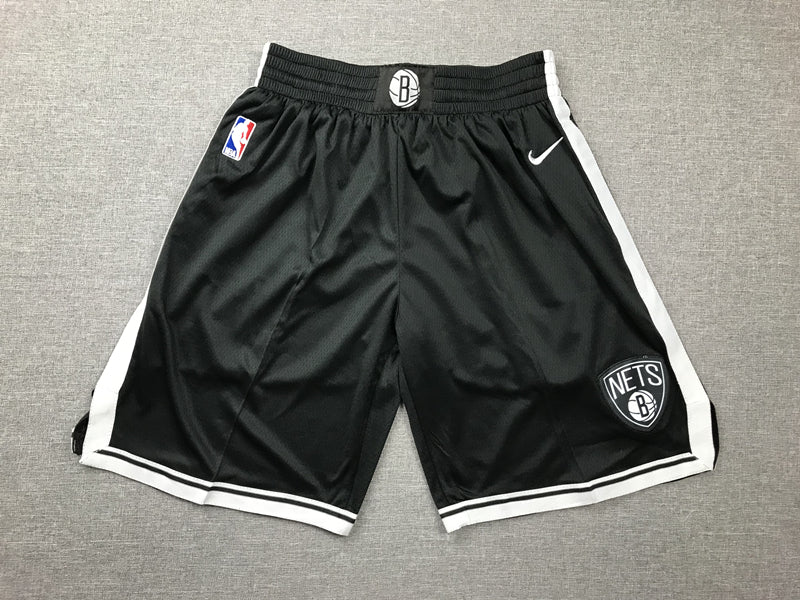 Men's Brooklyn Nets Black Basketball Shorts1