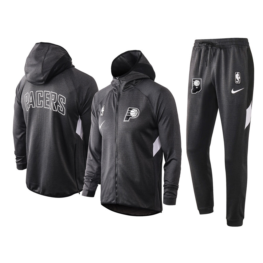 Men's Indiana Pacers 2019/20 Showtime Full-Zip Therma Flex Performance Hoodie