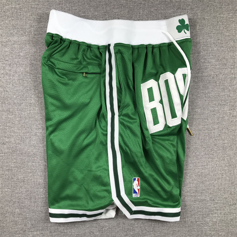 Men's Boston Celtics Kelly Green Pocket Shorts1