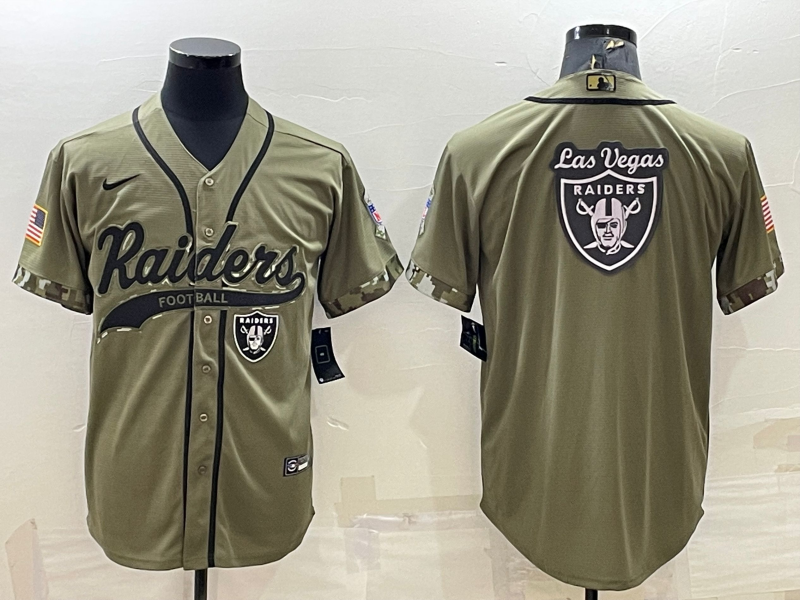 Men's Las Vegas Raiders Olive 2022 Salute To Service Limited Jersey1