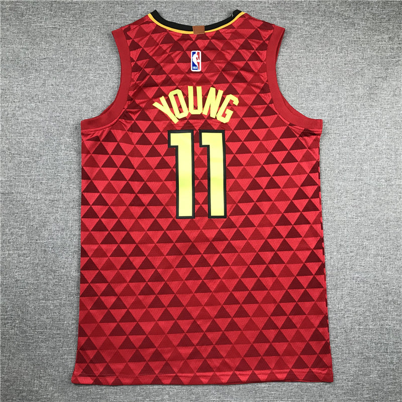 Men's Atlanta Hawks Trae Young #11 NBA Red Swingman Jersey1