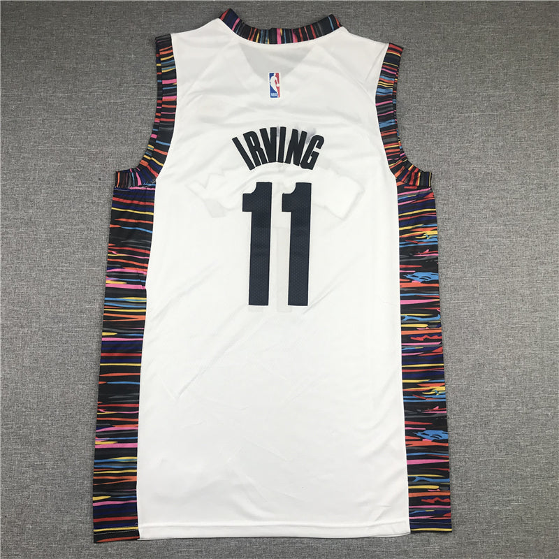 Men's Brooklyn Nets Kyrie Irving #11 White Swingman Jersey1 - City Edition