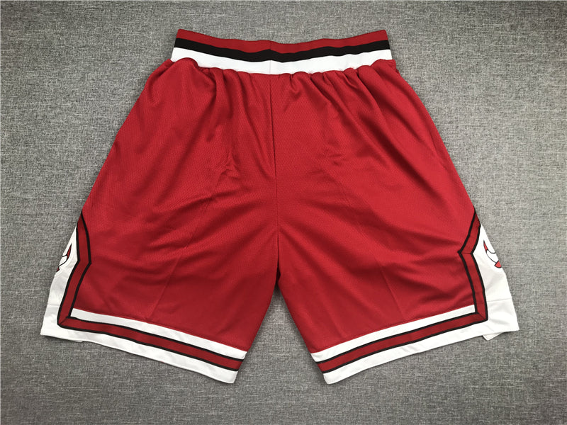 Men's Chicago Bulls Red Basketball Shorts1