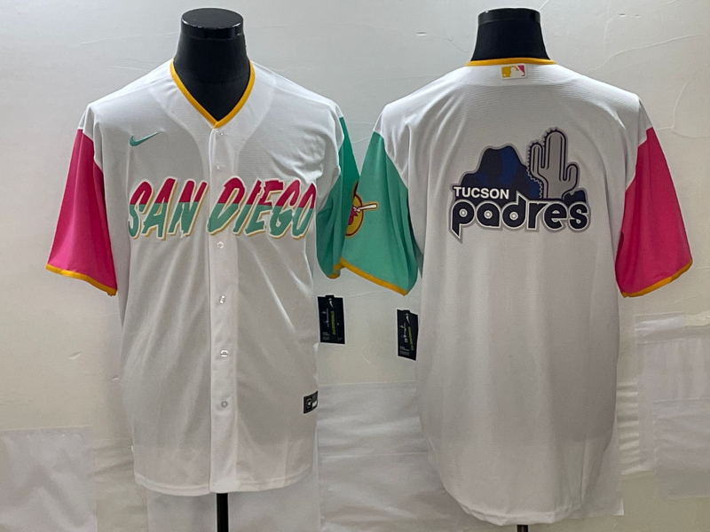 Men's San Diego Padres White City Connect Replica Team Jersey1