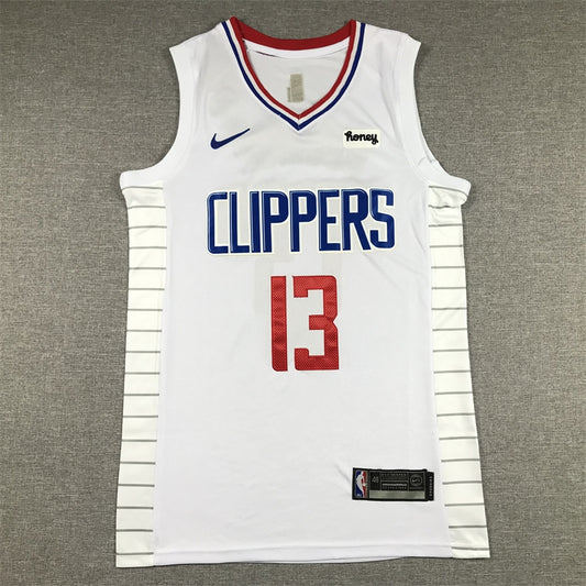 Men's LA Clippers Paul George #13 White 2022/23 Swingman Jersey1