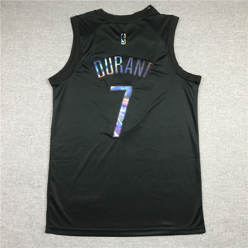 Men's Brooklyn Nets Kevin Durant #7 Black Player Jersey1