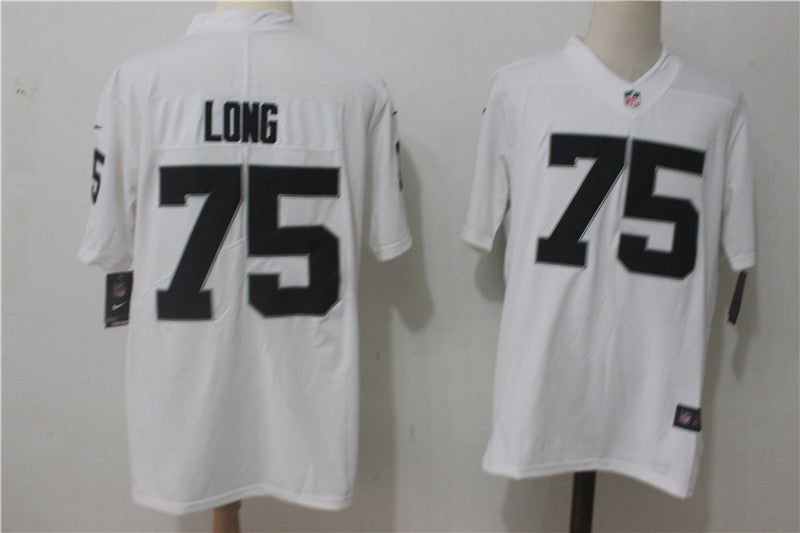 Men's Las Vegas Raiders Howie Long #75 White Game Player Jersey1
