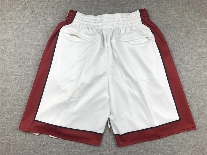 Men's Miami Heat White Pocket Shorts1