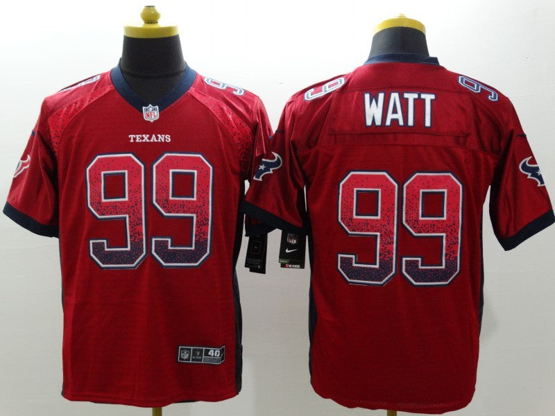 Men's Houston Texans J.J. Watt #99 Red Game Jersey1