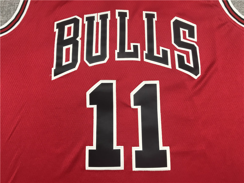 Men's Chicago Bulls DeMar DeRozan #11 Red Fast Break Replica Player Jersey1