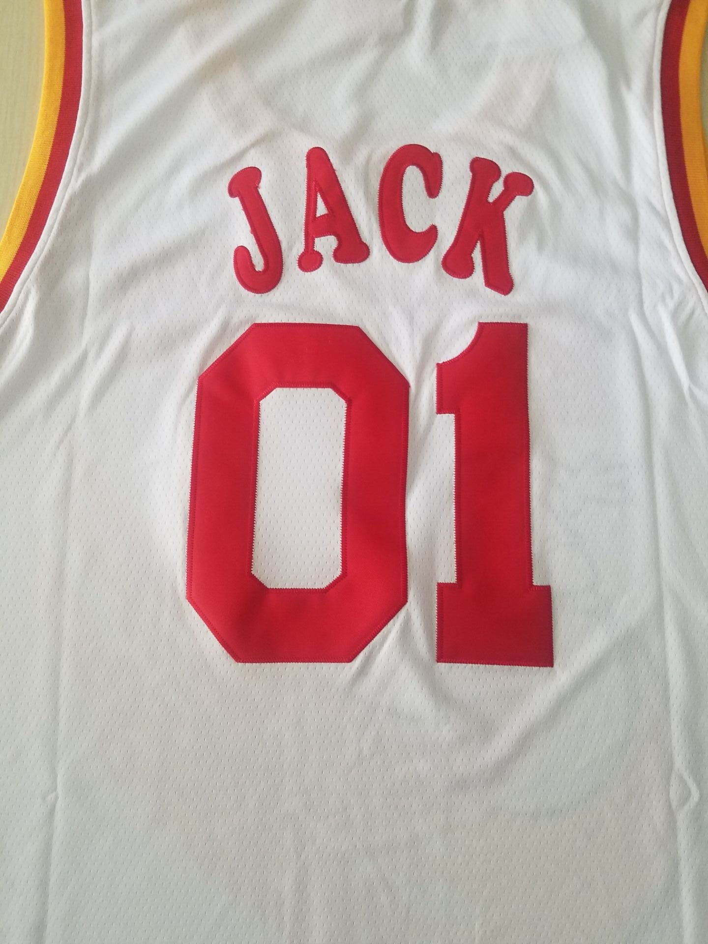 Men's Houston Rockets #01 NBA White Classics Jersey1 - Joint Edition