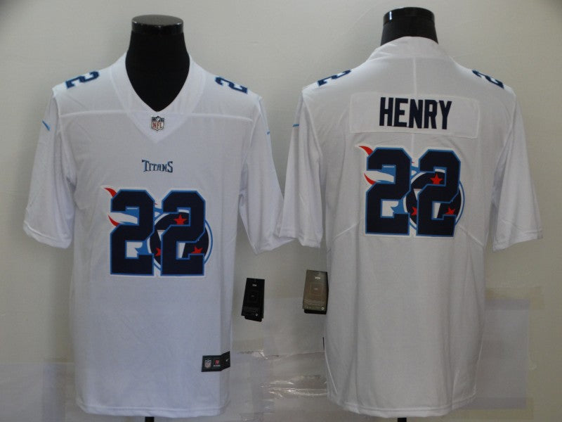 Men's Tennessee Titans Derrick Henry #22 White Game Player Jersey1