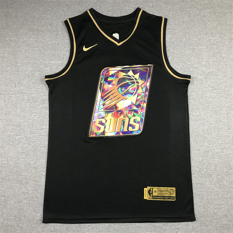 Men's Phoenix Suns Devin Booker #1 Black Swingman Player Jersey1