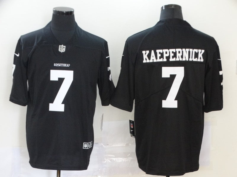 Men's Las Vegas Raiders Colin Kaepernick #7 Black Game Jersey1