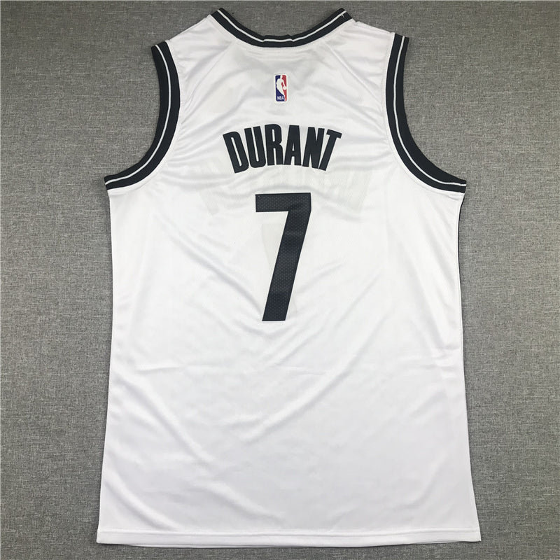 Men's Brooklyn Nets Kevin Durant White 2019 Fast Break Player Movement Jersey1