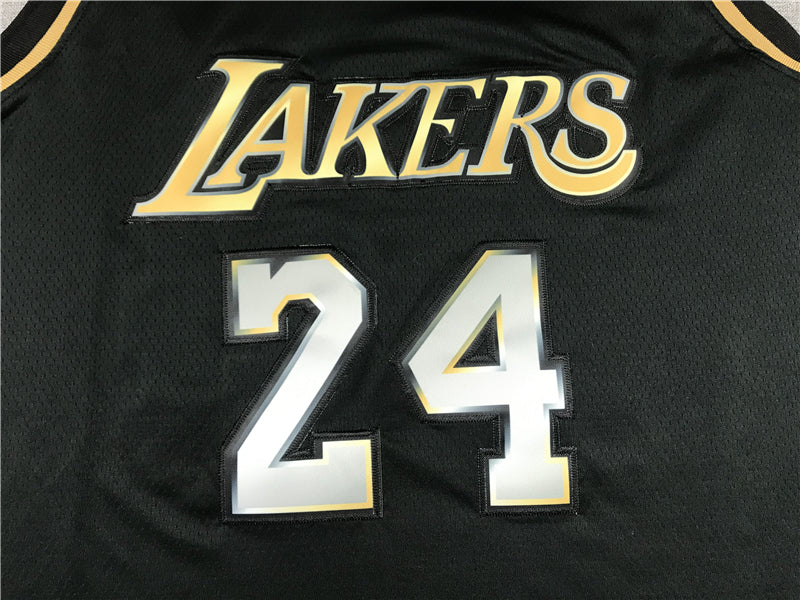 Men's Los Angeles Lakers Kobe Bryant #24 NBA Black Player Jersey1