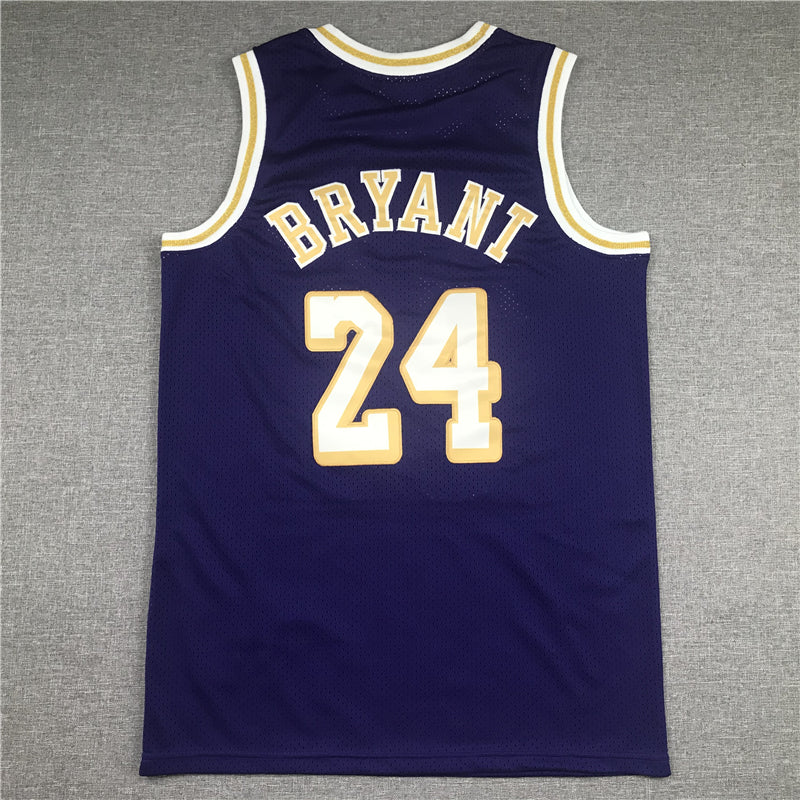 Men's Los Angeles Lakers Kobe Bryant Purple Hardwood Classics Player Jersey1