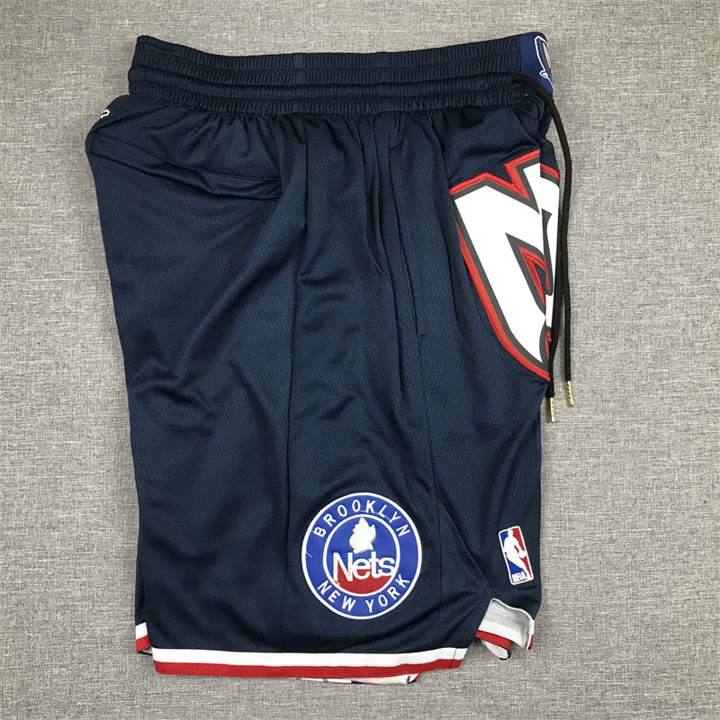 Men's Brooklyn Nets Navy City Edition Basketball Shorts1