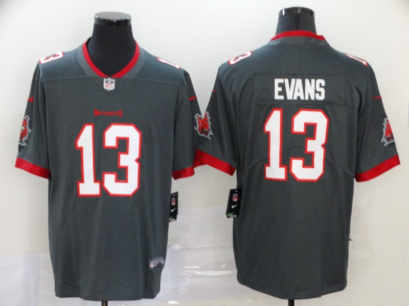 Men's Tampa Bay Buccaneers Mike Evans #13 Gray Game Jersey1