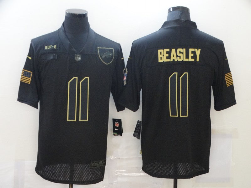 Men's Buffalo Bills Cole Beasley #11 Black Game Player Jersey1