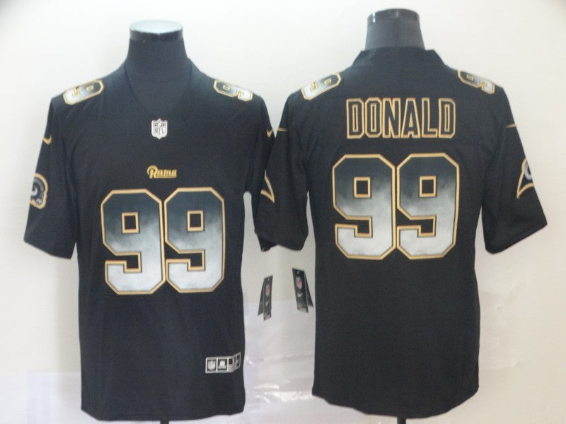 Men's Los Angeles Rams Aaron Donald #99 Black Alternate Game Jersey1