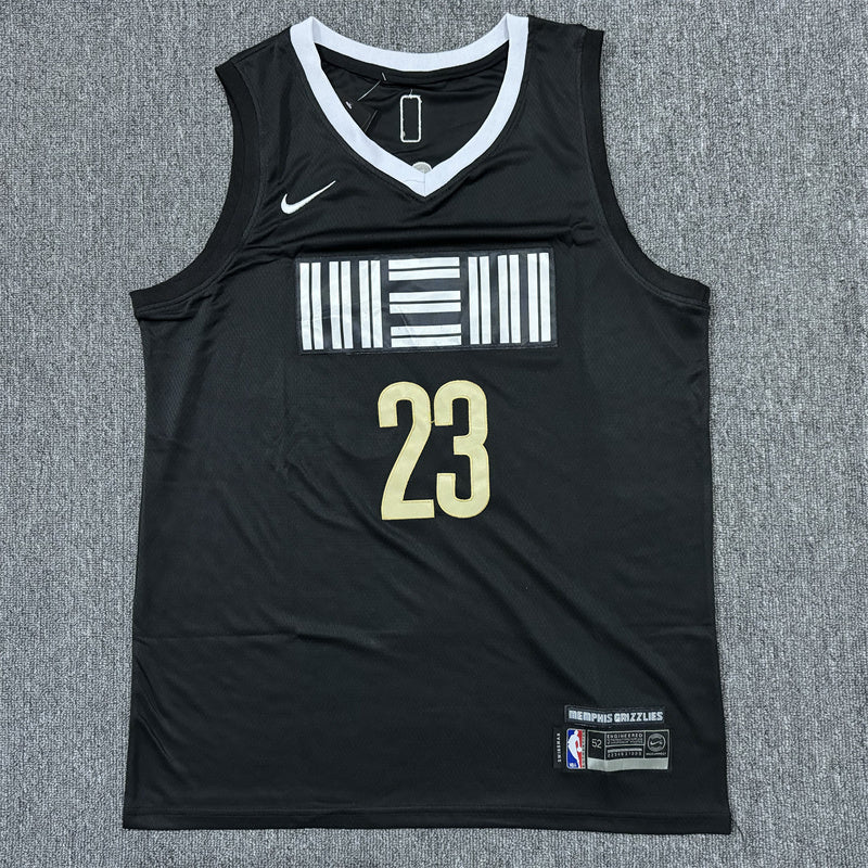 Men's Memphis Grizzlies Derrick Rose #23 Black 2023/24 Swingman Jersey1 - City Edition