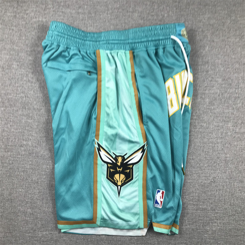 Men's Charlotte Hornets Teal City Edition Pocket Shorts11