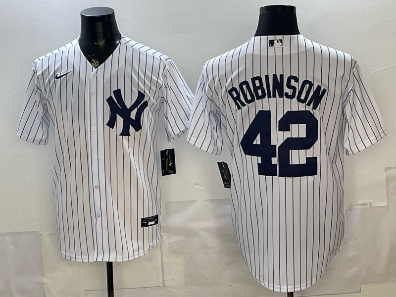 Men's New York Yankees Jackie Robinson #42 White Limited Player Jersey