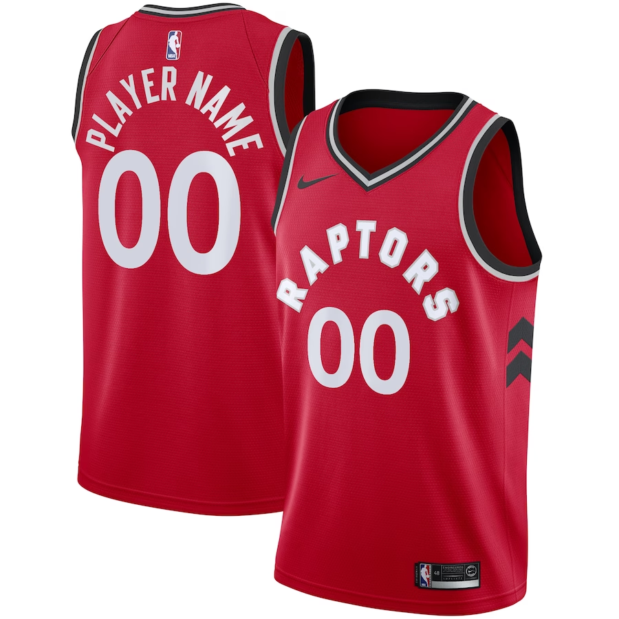 Men's Toronto Raptors Red 2020/21 Swingman Custom Jersey1 - Icon Edition