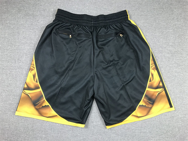 Men's Golden State Warriors Black 2022/23 City Edition Basketball Shorts1