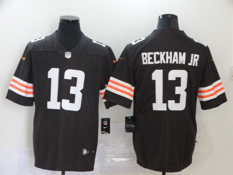 Men's Cleveland Browns Odell Beckham Jr. #13 Brown Game Player Jersey1