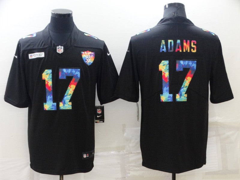 Men's Las Vegas Raiders Davante Adams #17 Black Player Jersey1