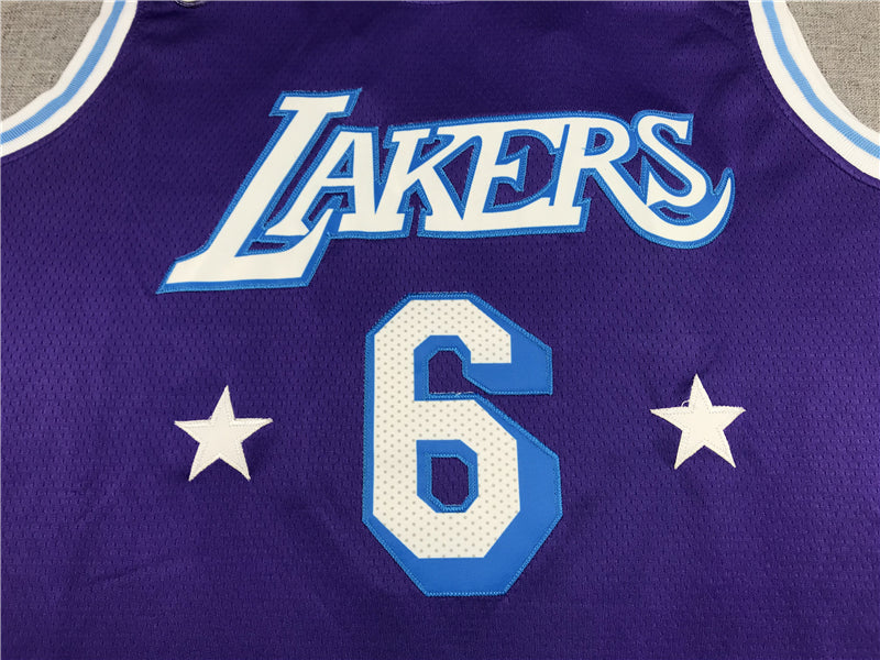 Men's Los Angeles Lakers LeBron James Purple Swingman Jersey1 - City Edition