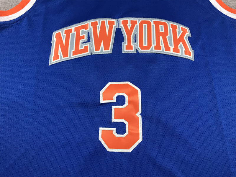 Men's New York Knicks Josh Hart #3 Blue Game Jersey - Icon Edition
