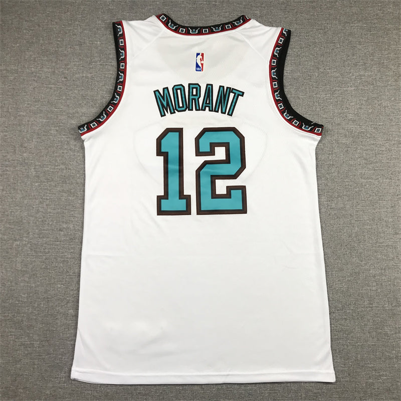 Men's Memphis Grizzlies Ja Morant #12 White Swingman Fashion Jersey1