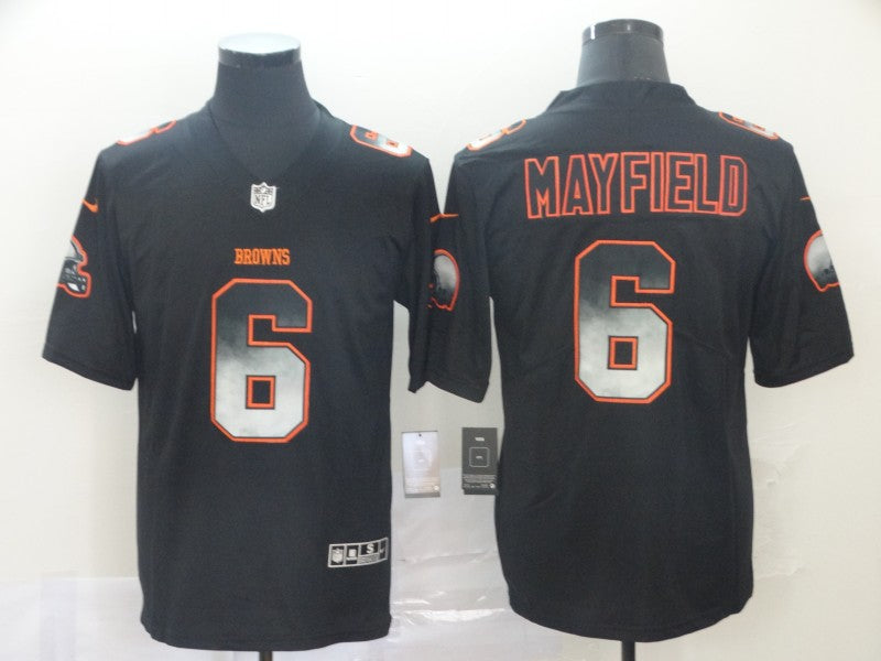 Men's Cleveland Browns Baker Mayfield Black Alternate Game Jersey1