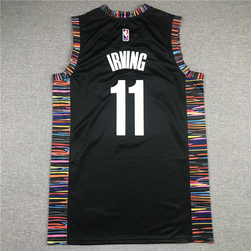 Men's Brooklyn Nets Kyrie Irving #11 Black Swingman Jersey1 - City Edition